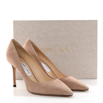 Jimmy Choo Suede Romy 85 Pumps 39 Ballet Pink 8 of 8