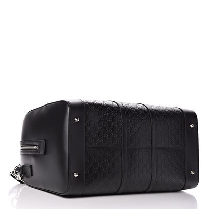 Gucci Guccissima Signature Large Duffle Black 4 of 10