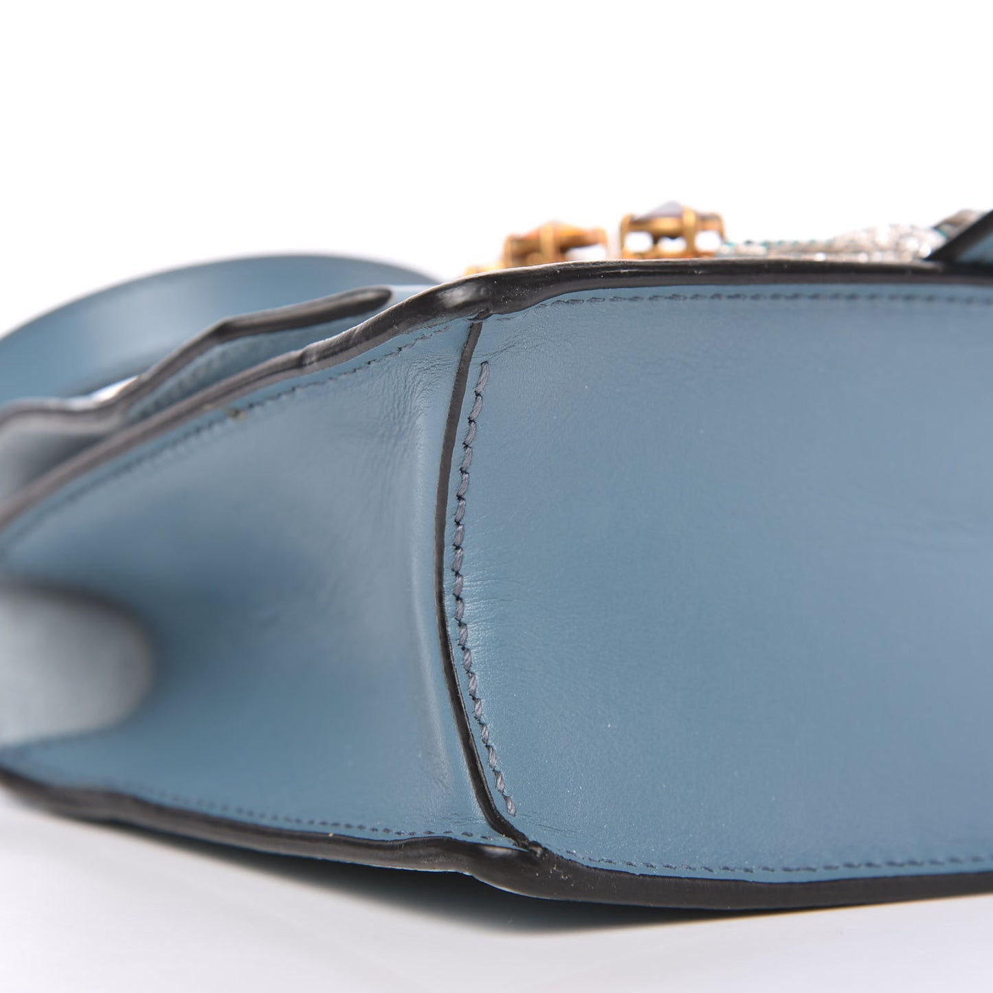 Goatskin Madras Soft Calf Crystal Embellished Shoulder Bag Astrale