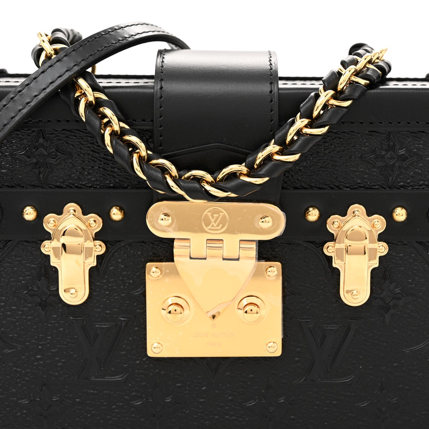 Midnight Canvas Petite Malle Black