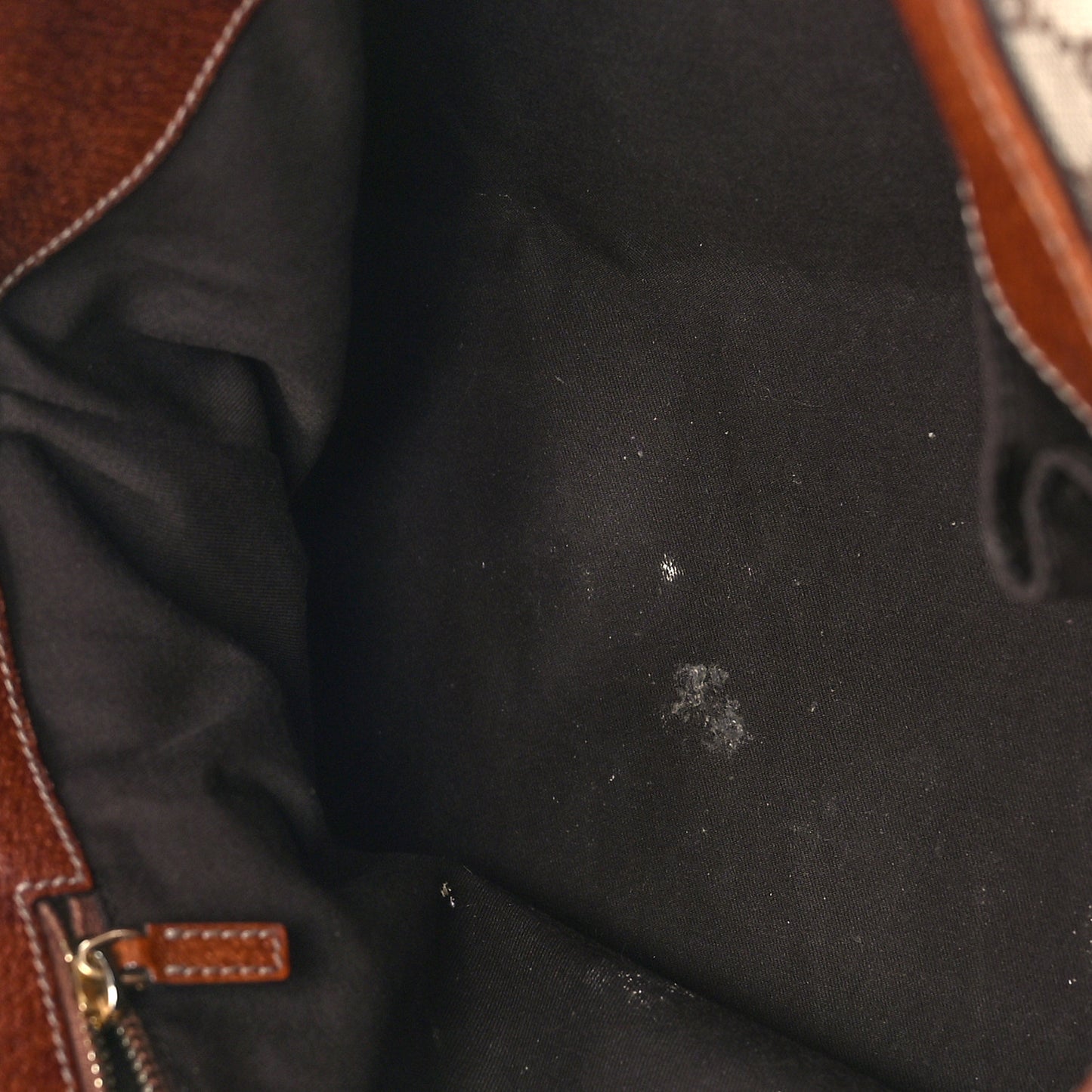 Monogram Bamboo Handle Bag Brown