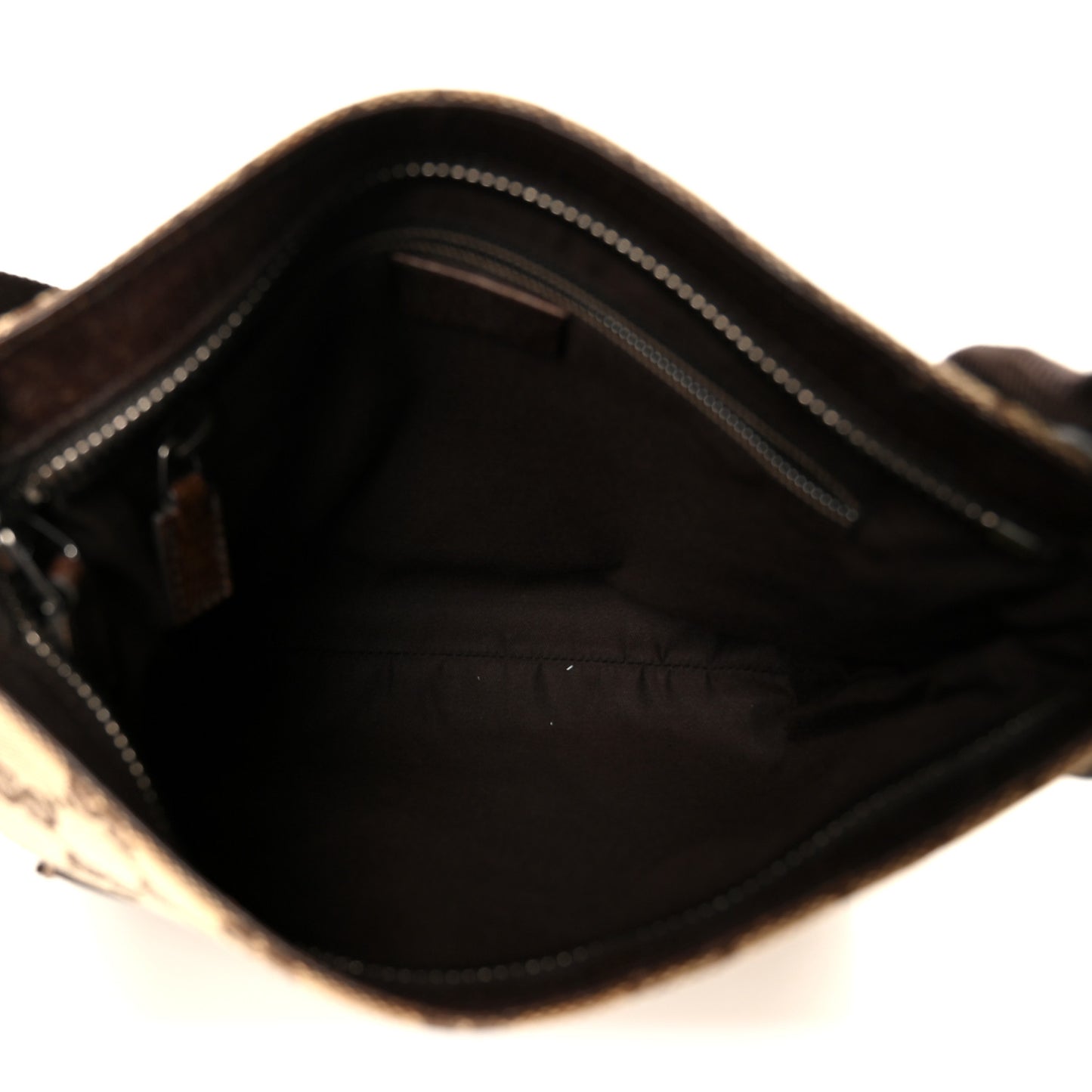 Monogram Flat Messenger Bag Dark Brown
