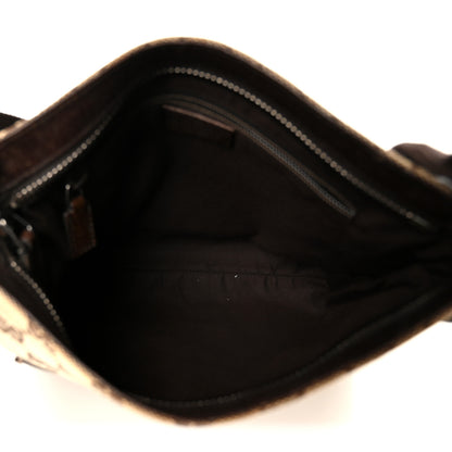 Gucci Monogram Flat Messenger Bag Dark Brown 5 of 11
