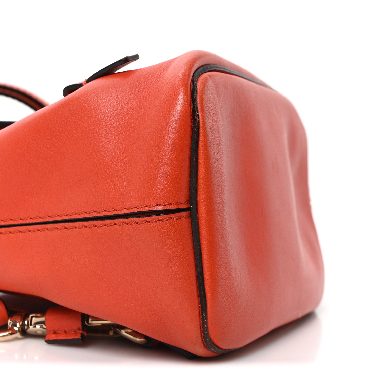 Chloe Suede Calfskin Mini Faye Backpack Sepia Red 9 of 10