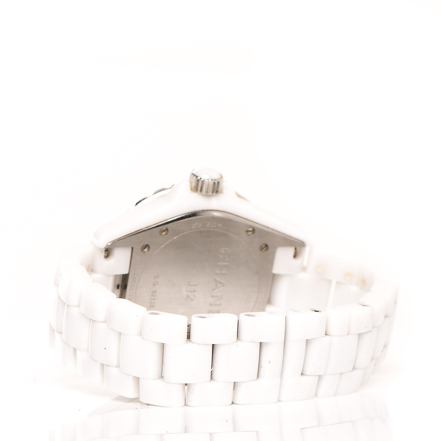 Stainless Steel Ceramic Diamond 38mm J12 Automatic Watch White