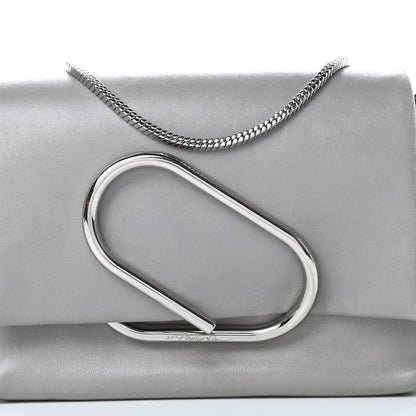 3.1 Phillip Lim Calfskin Alix Soft Flap Clutch Grey 8 of 18