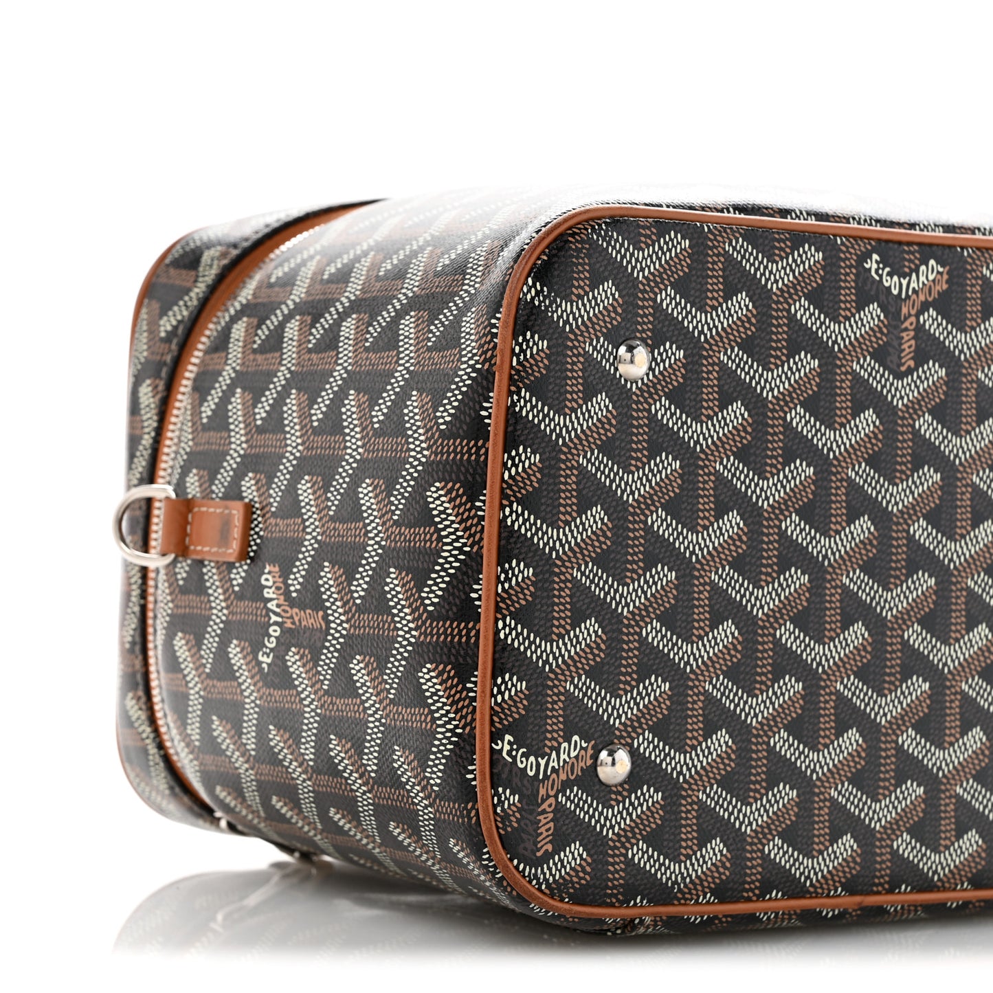 Goyardine Muse Vanity Case Black Gold