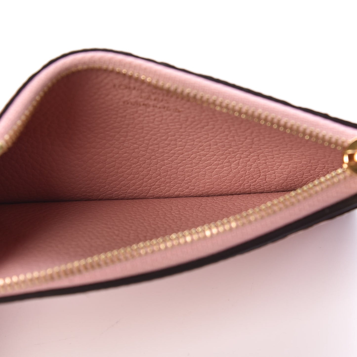 Empreinte Zipper Card Holder Rose Poudre