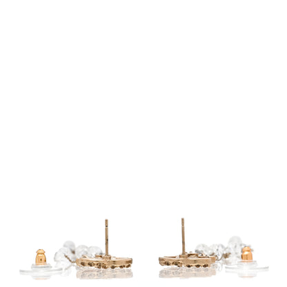 Chanel Pearl CC Long Chain Drop Earrings Gold 3 of 5