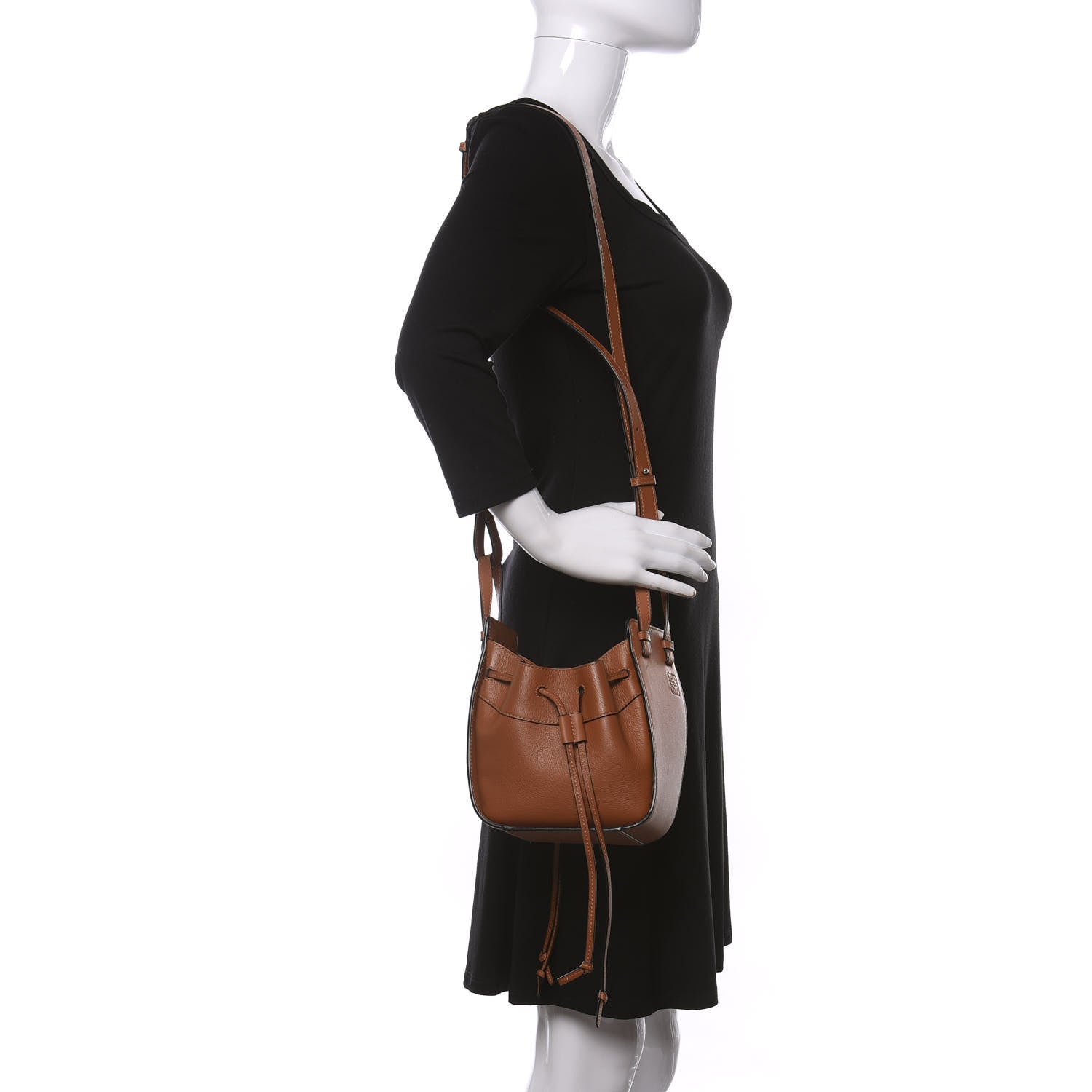 Loewe Calfskin Mini Hammock Shoulder Bag Tan 2 of 8