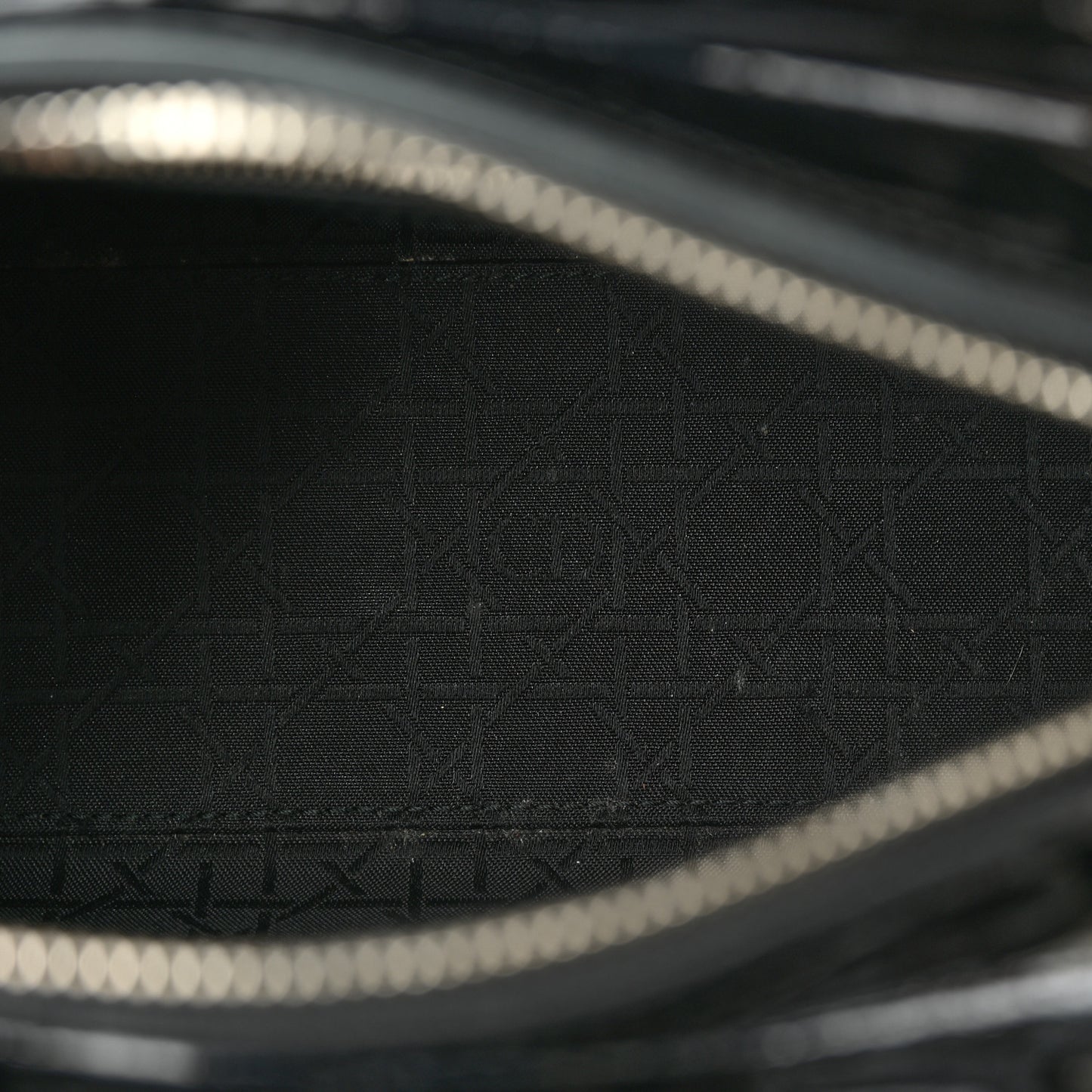 Patent Cannage Medium Lady Dior Black