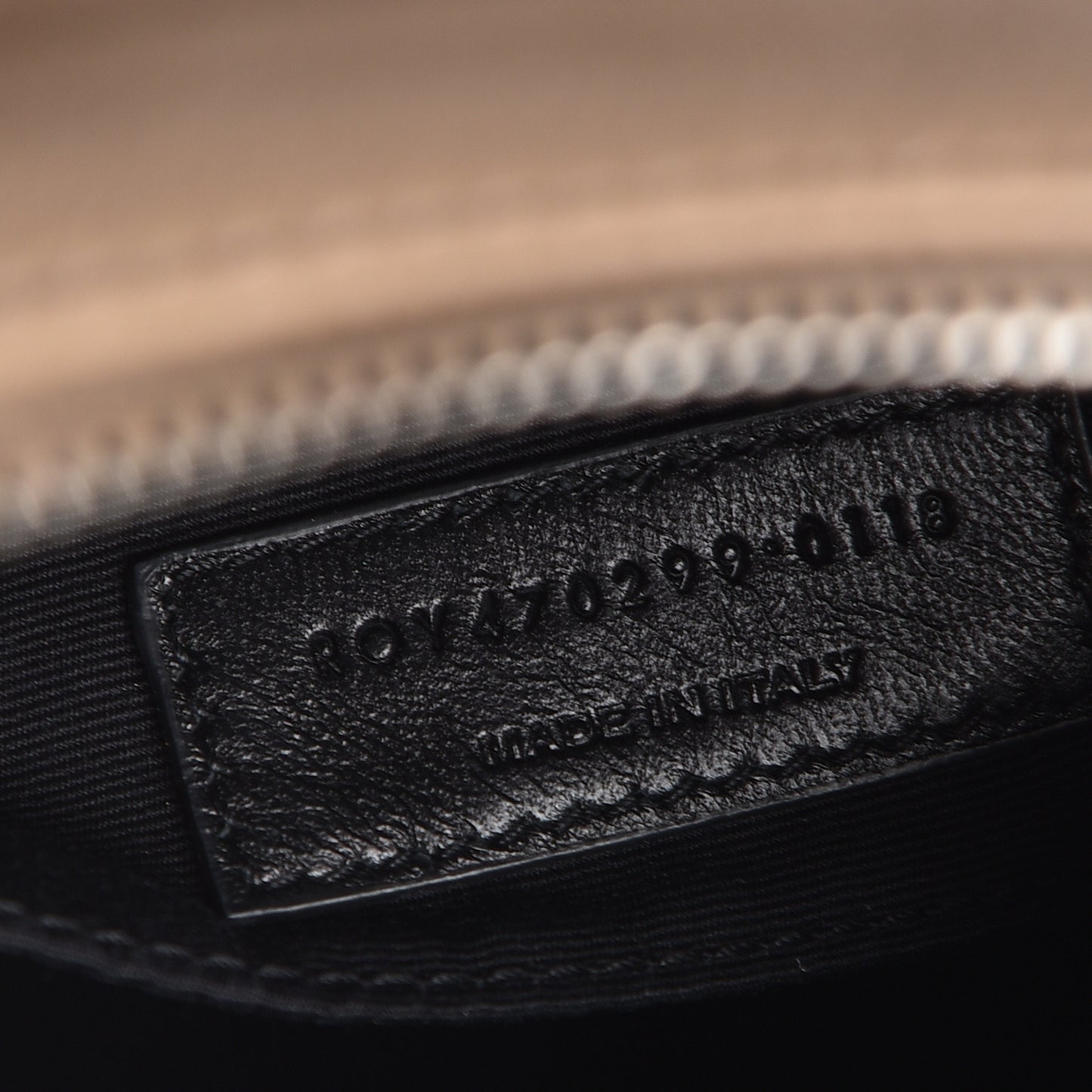 Lambskin Monogram Small Lou Camera Bag Dark Beige