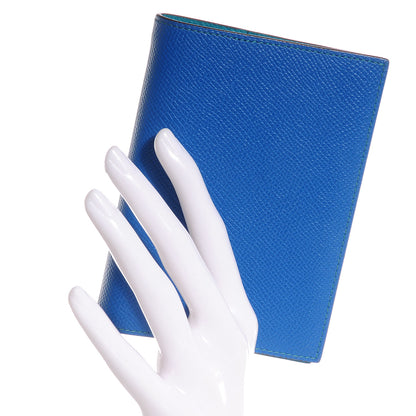Hermes Epsom Globe Trotter Agenda PM Cover with Refill Bleu Izmir Malachite 2 of 9