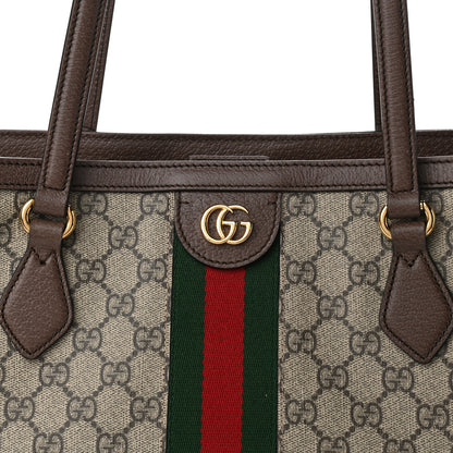 Gucci GG Supreme Monogram Medium Ophidia Shopping Tote Brown 8 of 10