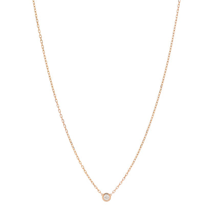 Cartier 18K Pink Gold Diamond SM D'Amour Pendant Necklace 1 of 5