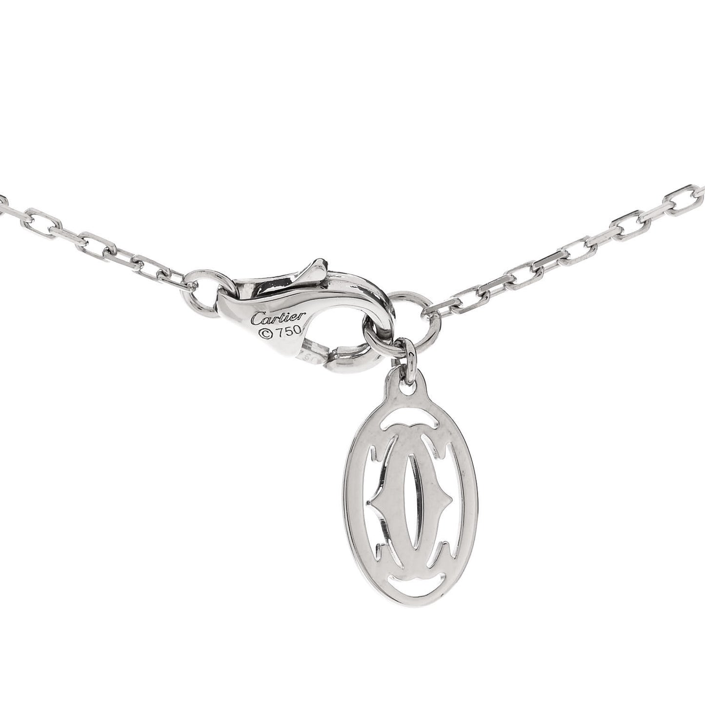 18K White Gold Diamond SM D'Amour Pendant Necklace