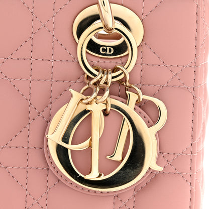 Christian Dior Lambskin Cannage Small My ABCDior Lady Dior Pink 12 of 14