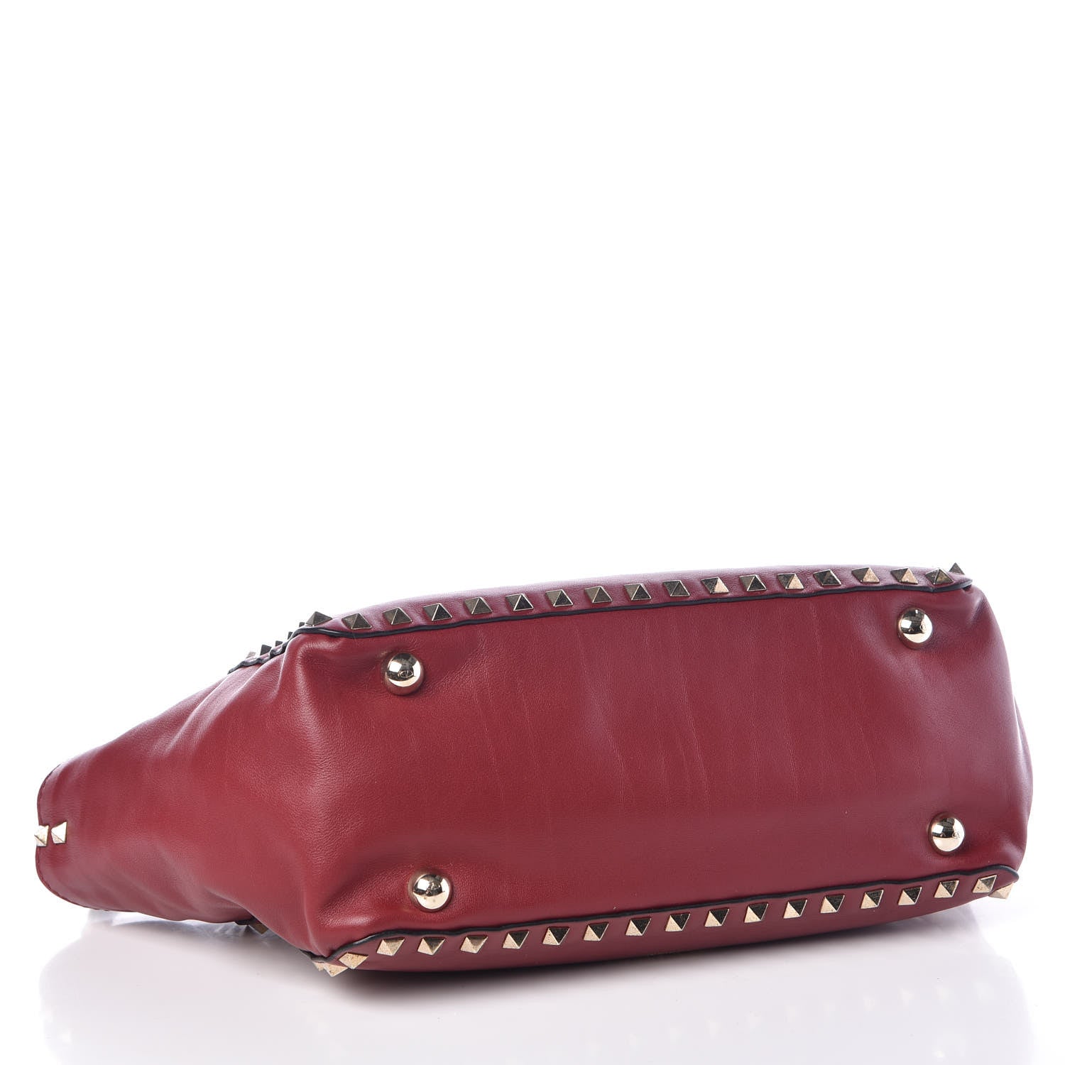 Valentino Garavani Vitello Small Rockstud Tote Rosso Valentino 5 of 11