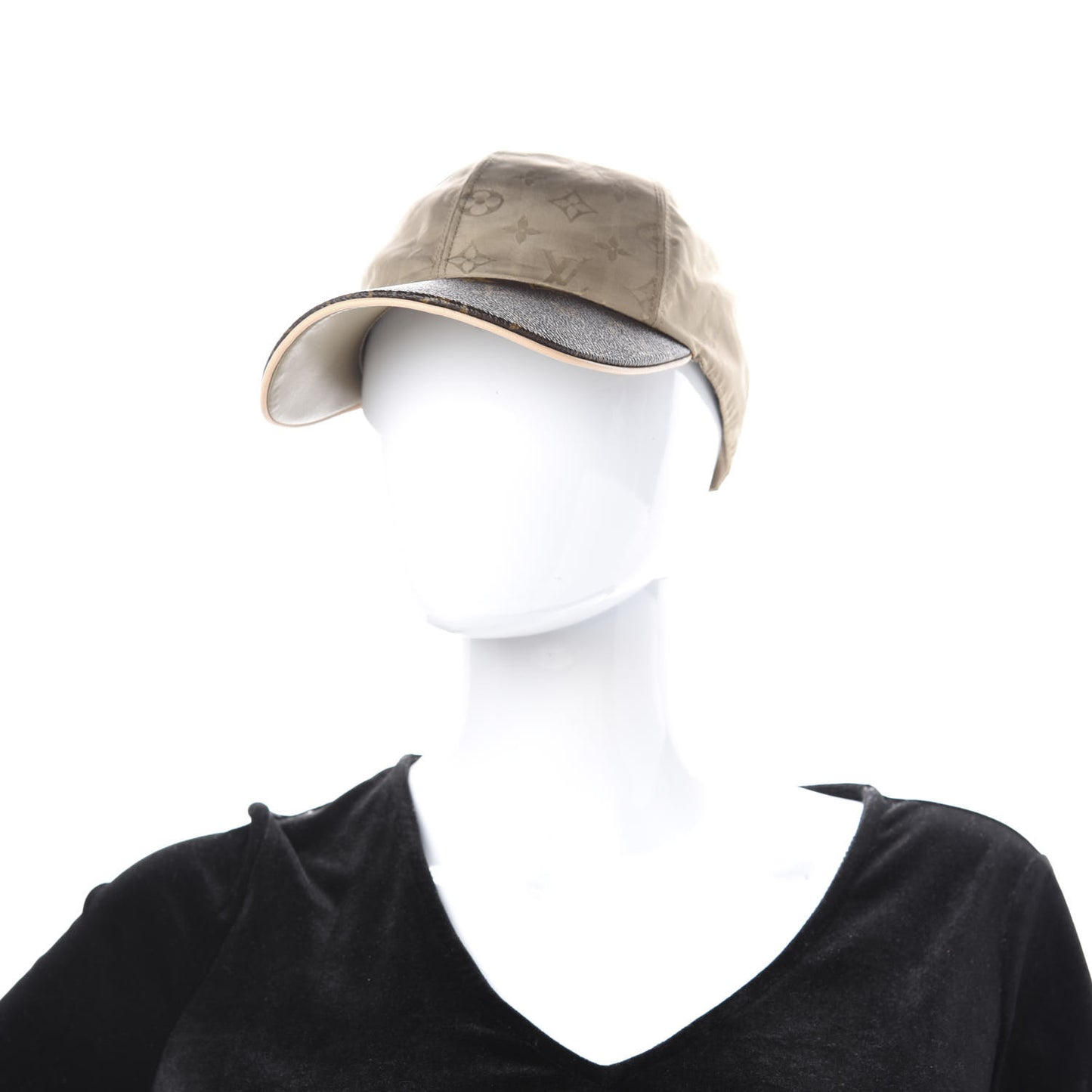 Monogram Polyester Silk LV Get Ready Cap M Beige