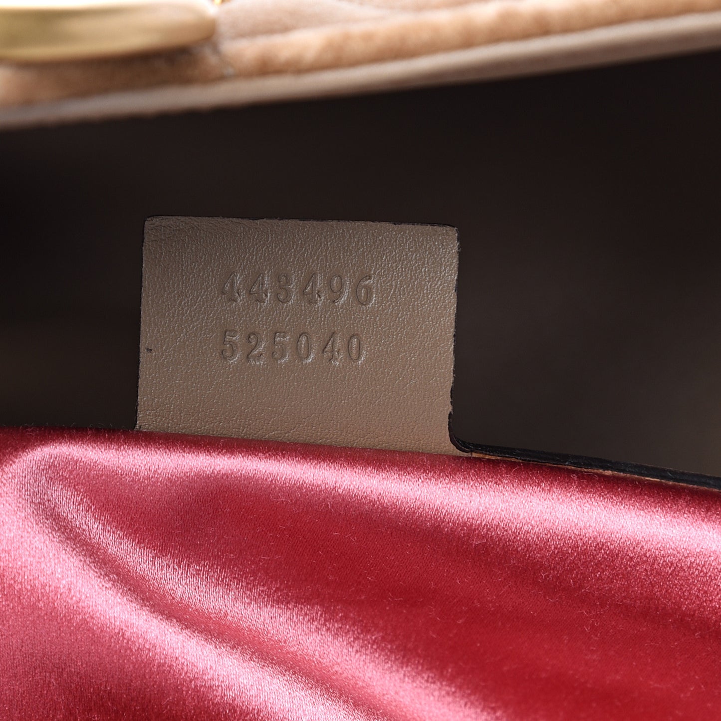 Velvet Matelasse Medium GG Marmont Shoulder Bag Taupe