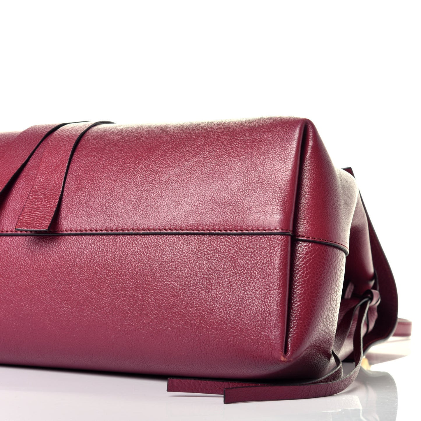 Grainy Calfskin VRing Shoulder Bag Cerise