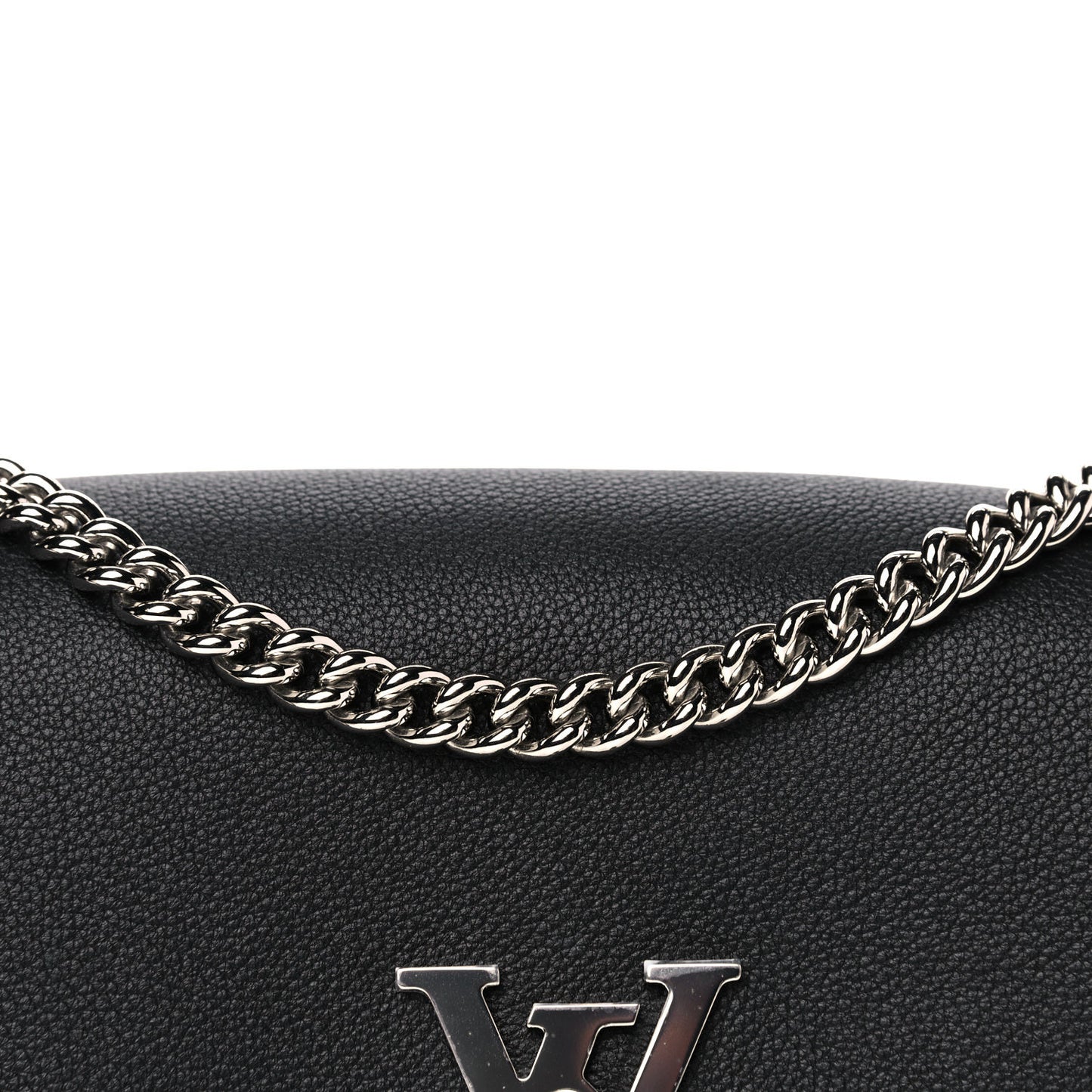 Soft Calfskin My Lockme Chain Bag BB Black