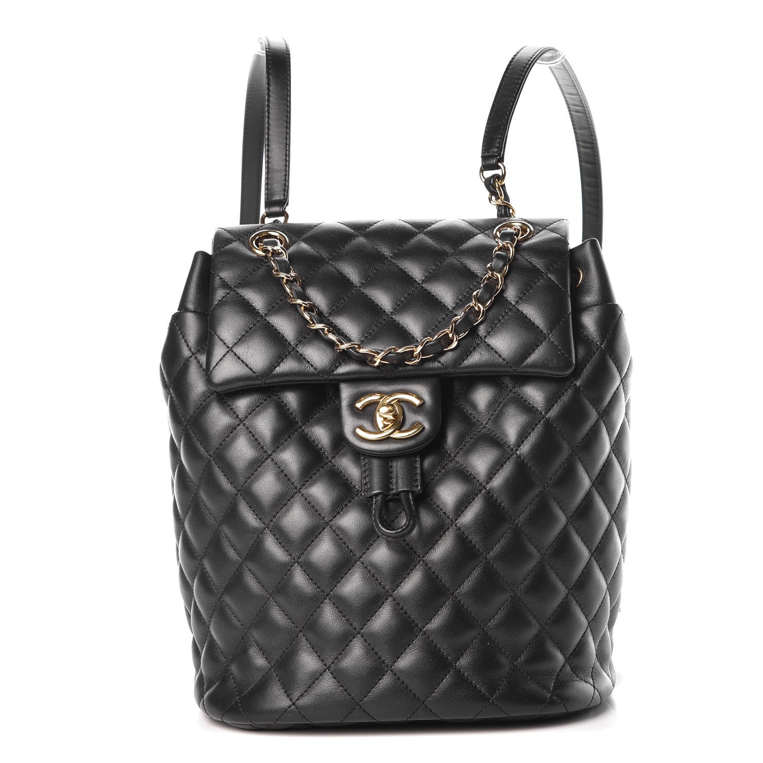 Chanel Lambskin Quilted Small Urban Spirit Backpack Black 1 of 7
