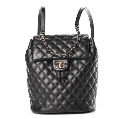 Chanel Lambskin Quilted Small Urban Spirit Backpack Black 1 of 7