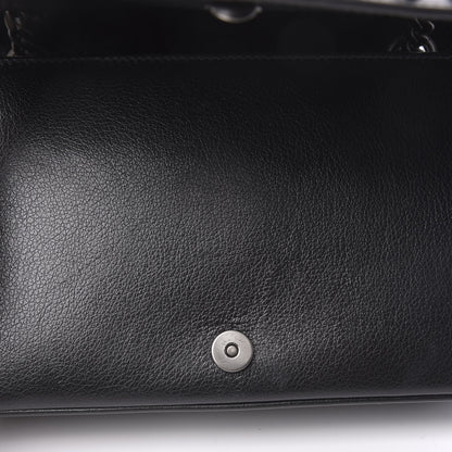 Prada Glace Calfskin Studded Crossbody Turchese Black 12 of 13