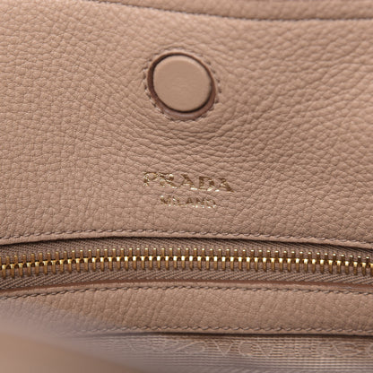Prada Vitello Daino Pocket Shopping Tote Cammeo 8 of 11