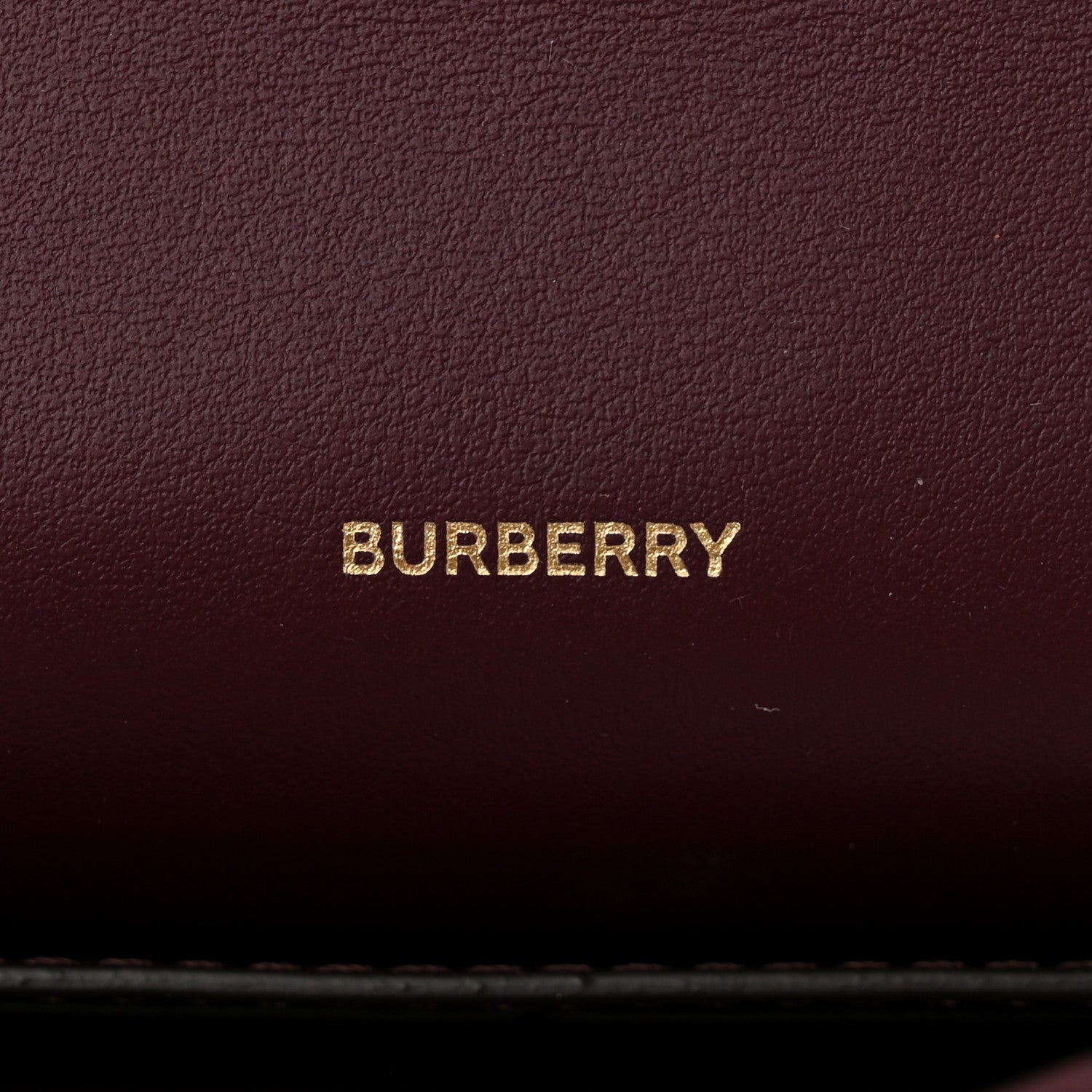 Burberry Calfskin Logo Hazelmere Wallet With Detachable Strap Deep Maroon 7 of 11