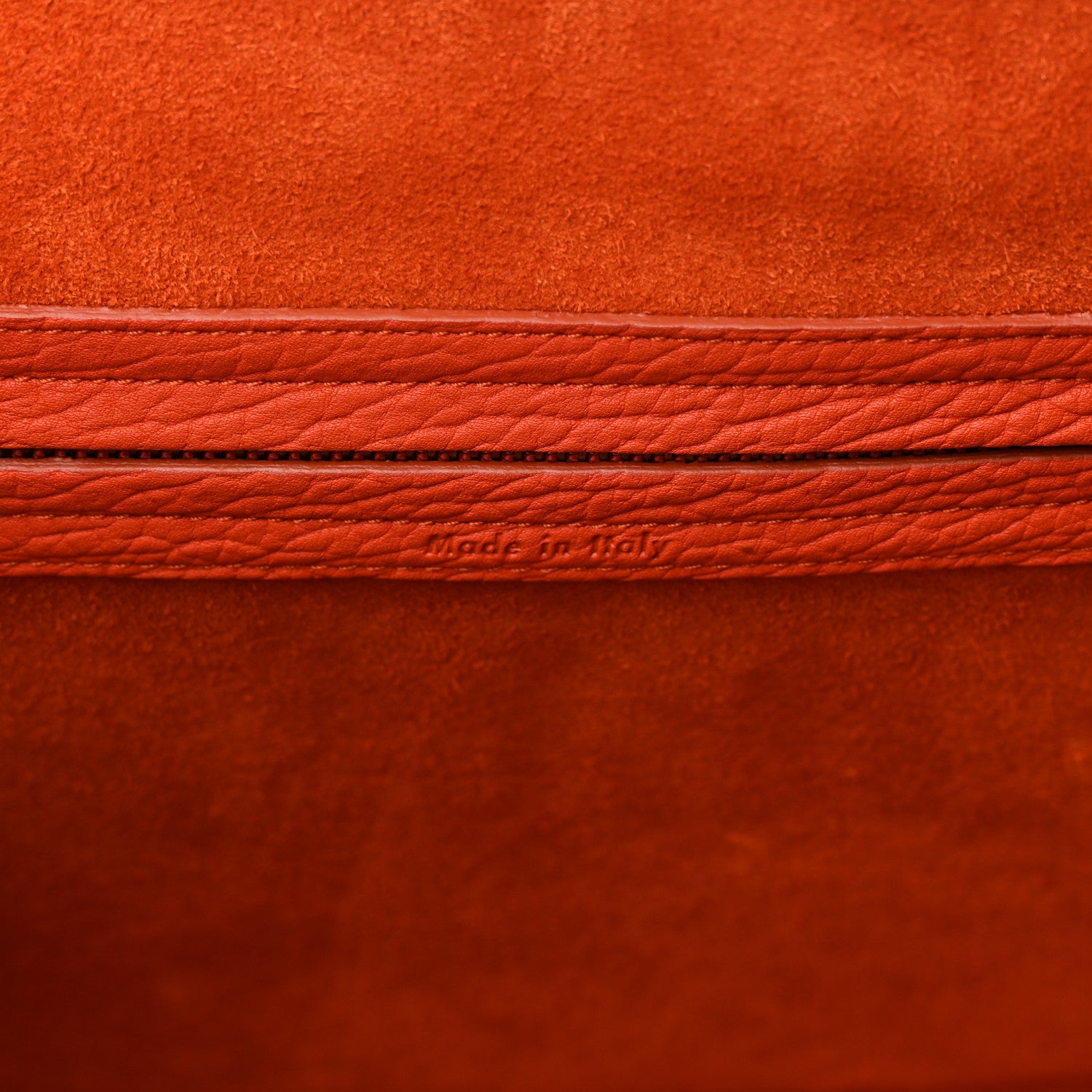 Celine Grained Calfskin Medium Phantom Luggage Burnt Orange 7 of 15