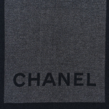 Chanel Cashmere Silk CC Scarf Black 2 of 3