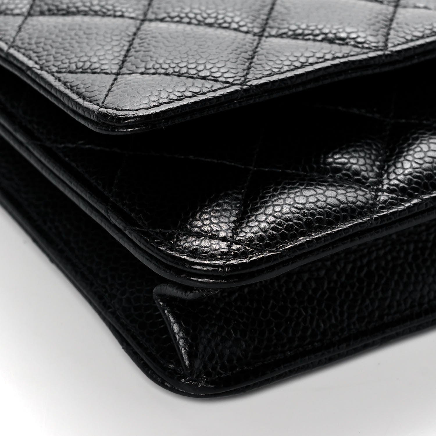 Chanel Caviar Quilted Wallet On Chain WOC Black 7 of 10