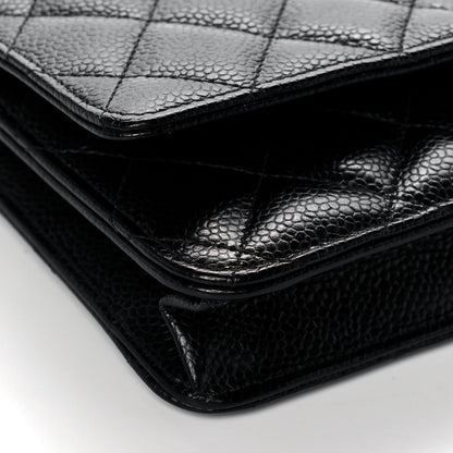 Chanel Caviar Quilted Wallet On Chain WOC Black 7 of 10