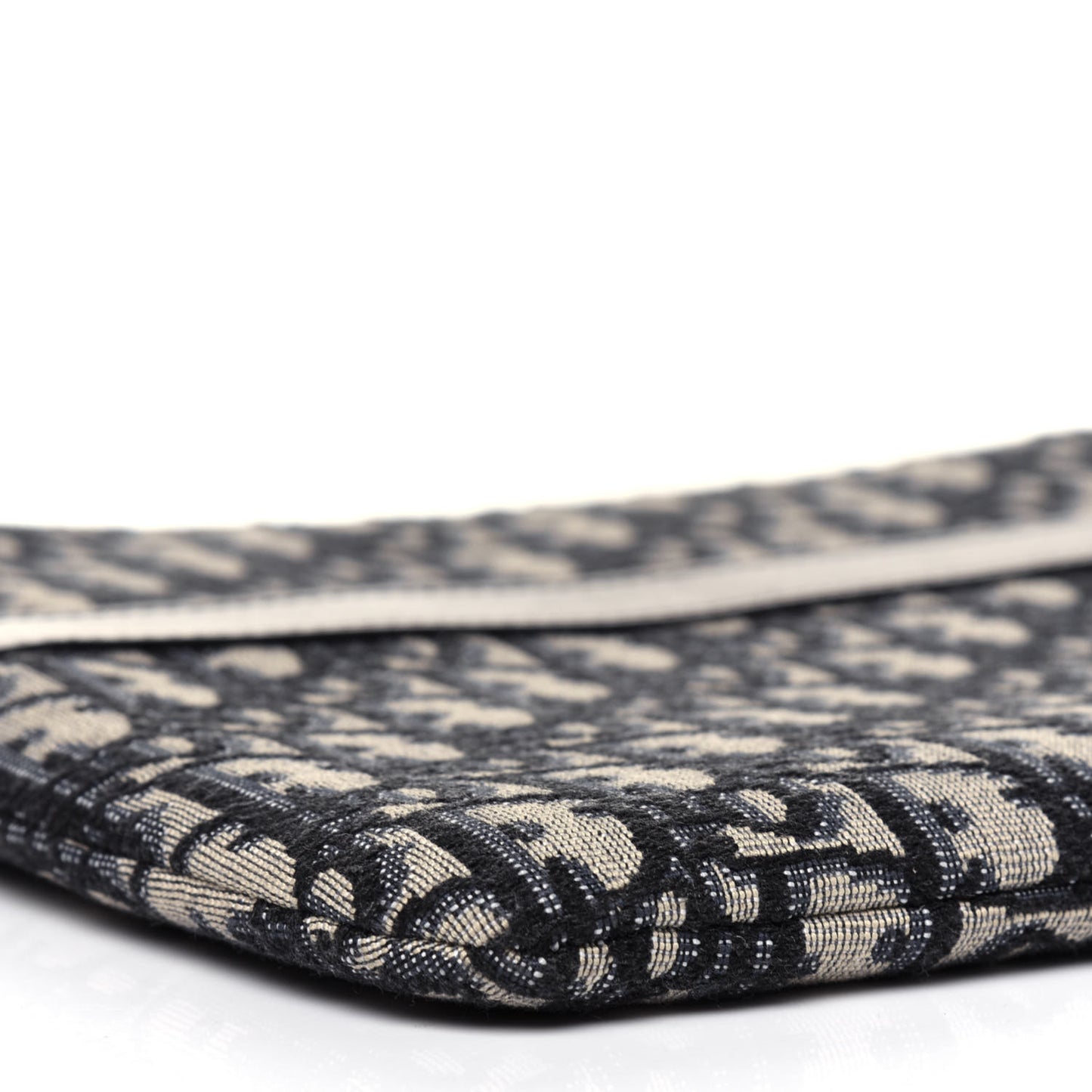Oblique Pouch Clutch Blue