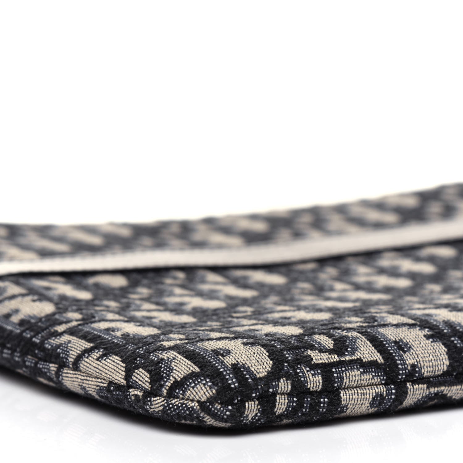 Christian Dior Oblique Pouch Clutch Blue 8 of 9