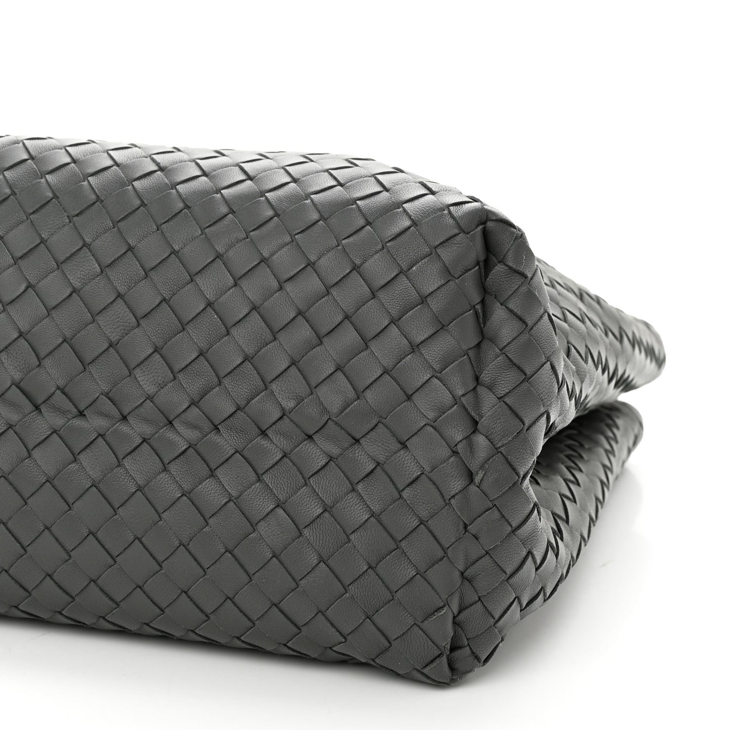 Nappa Intrecciato Medium Tote Grey