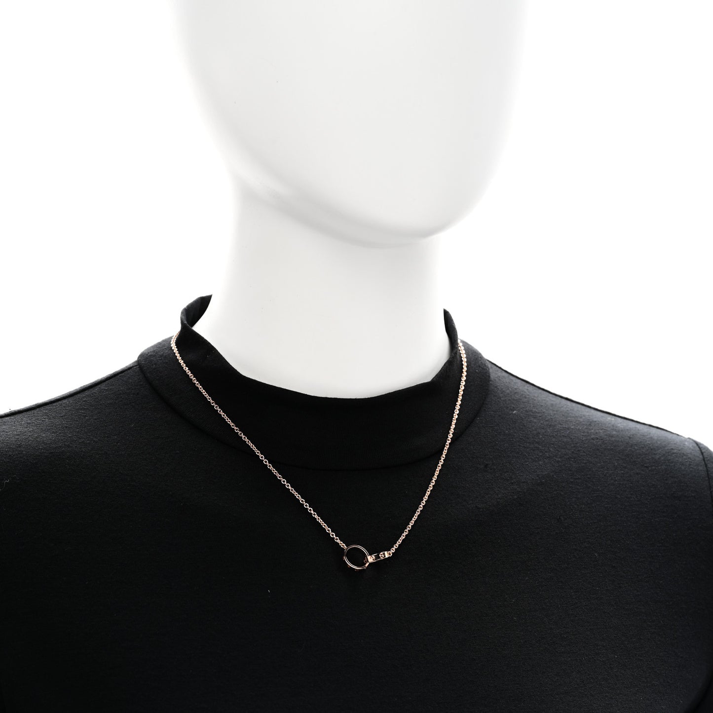 18K Pink Gold Interlocking LOVE Necklace