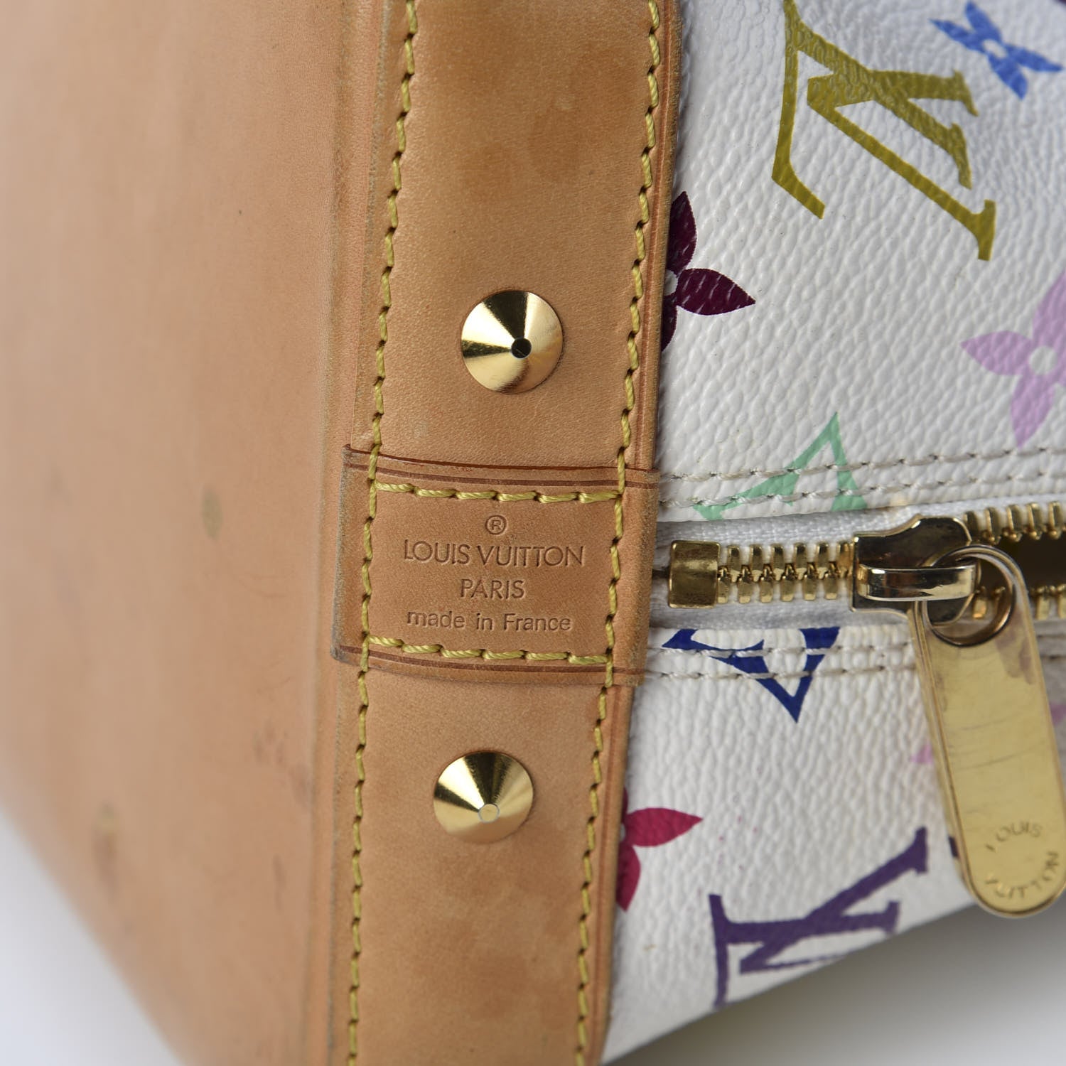 Louis Vuitton Monogram Multicolor Alma White 8 of 9