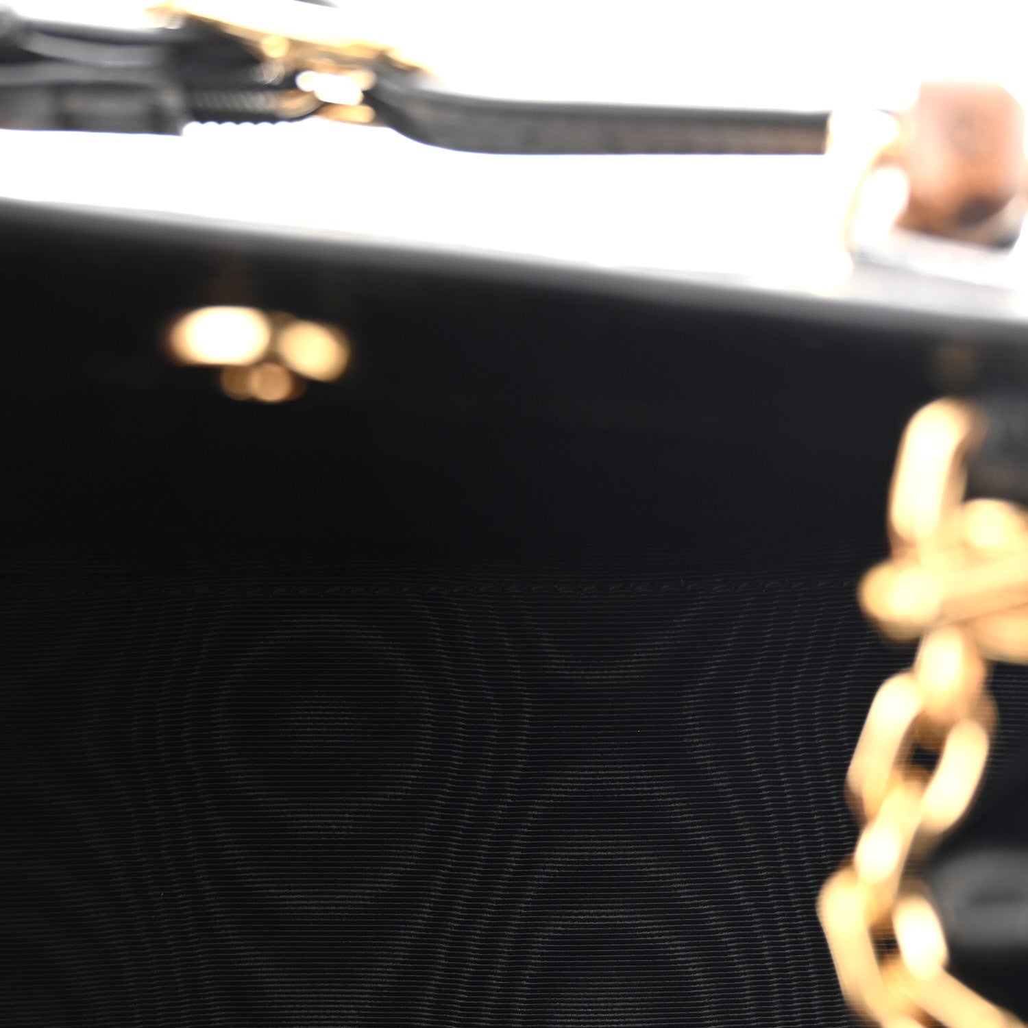 Gucci Lizard Sequin GG Monogram Mini Diana Tote Bag Black 5 of 10