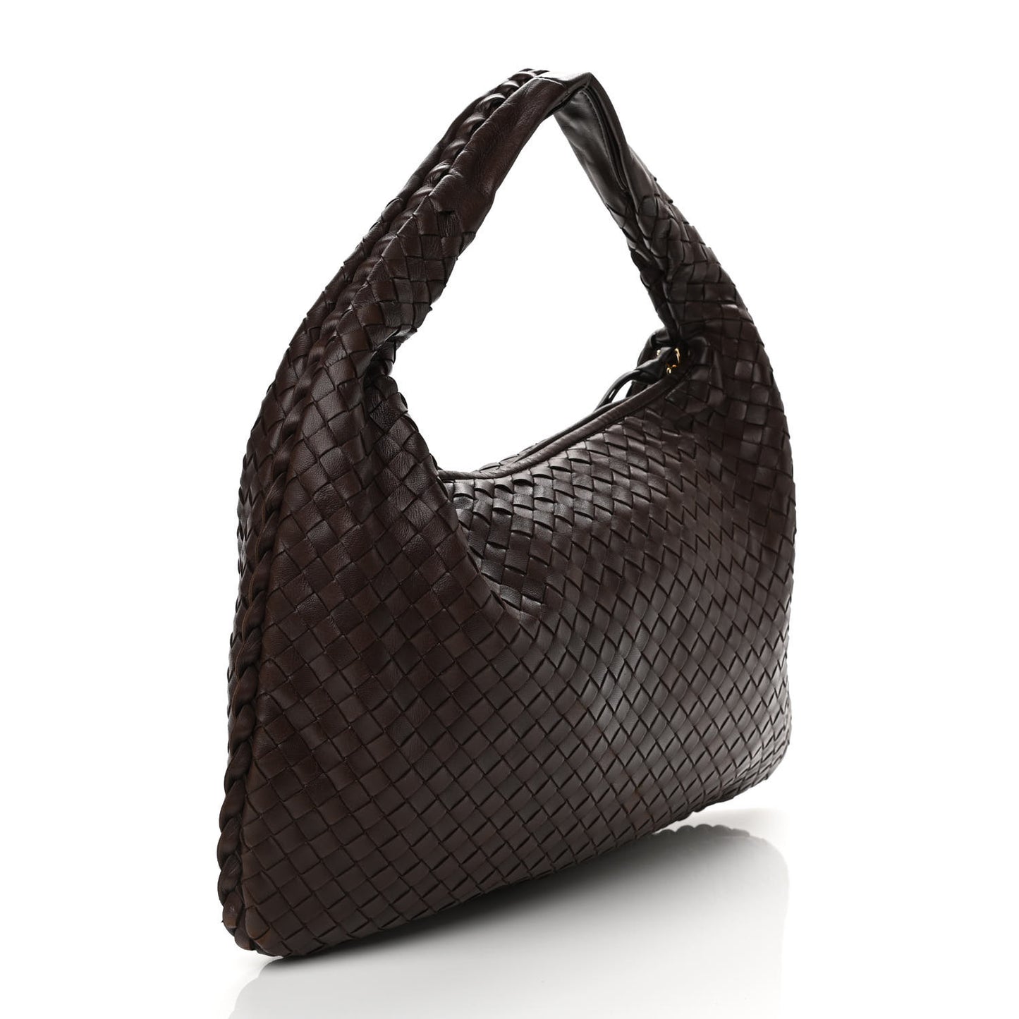 Nappa Intrecciato Medium Veneta Hobo Ebano
