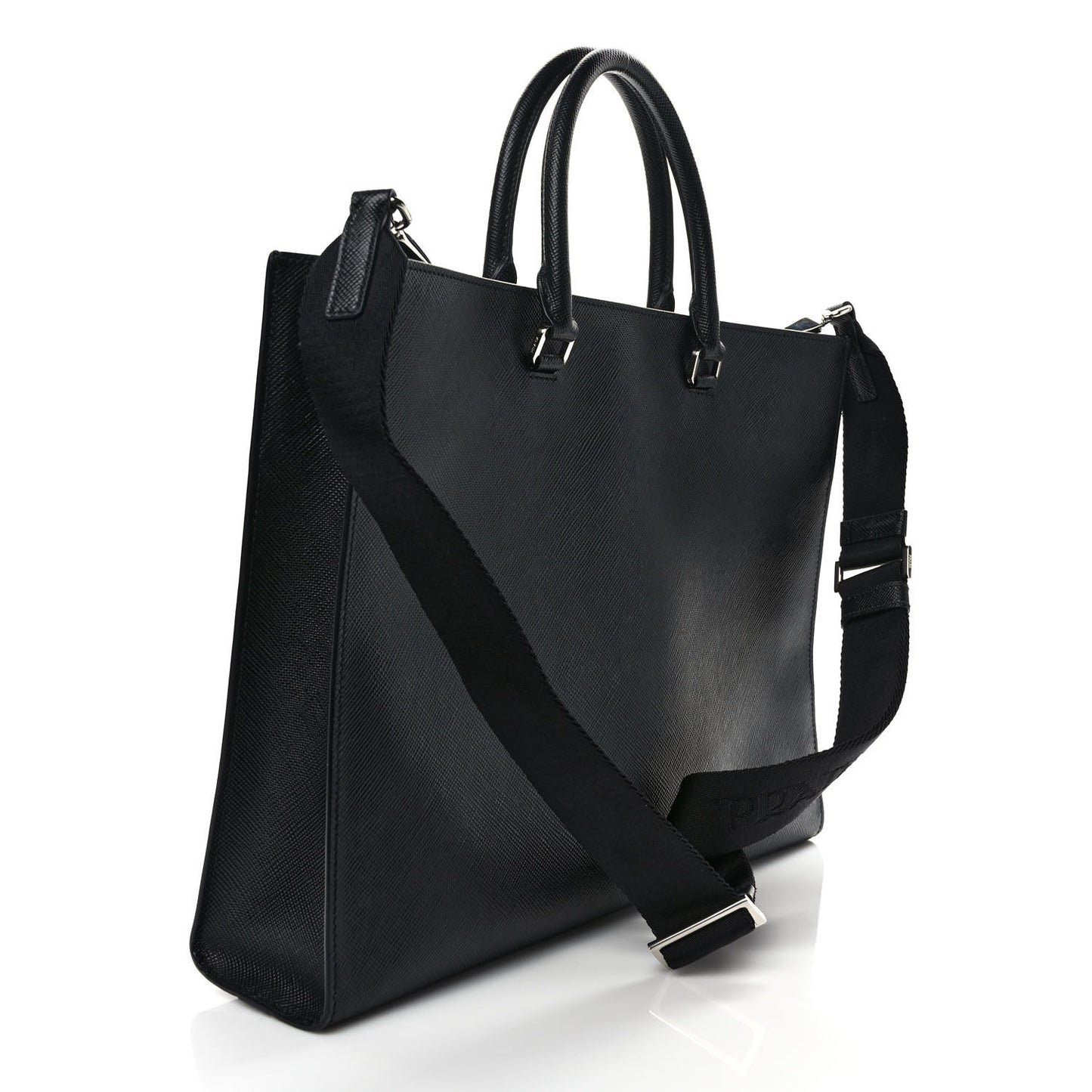 Saffiano Cuir Tote Bag Black