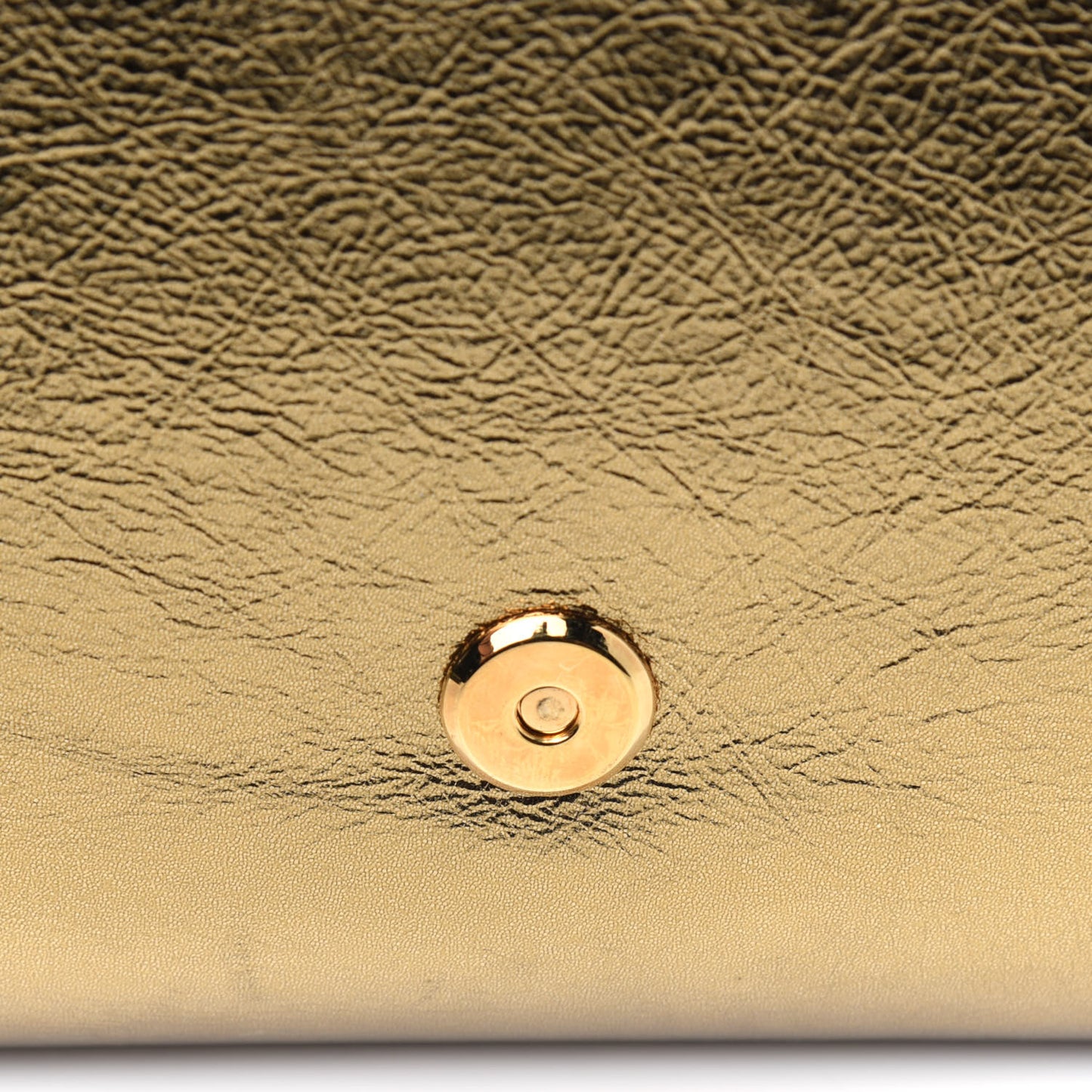 Metallic Calfskin Monogram Large Belle De Jour Clutch Gold
