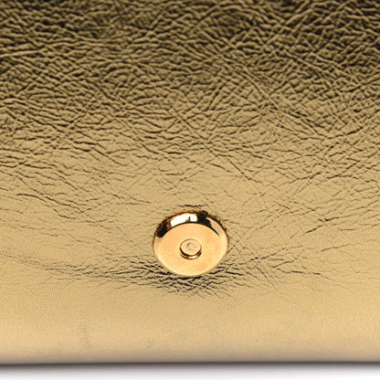 Saint Laurent Metallic Calfskin Monogram Large Belle De Jour Clutch Gold 10 of 19