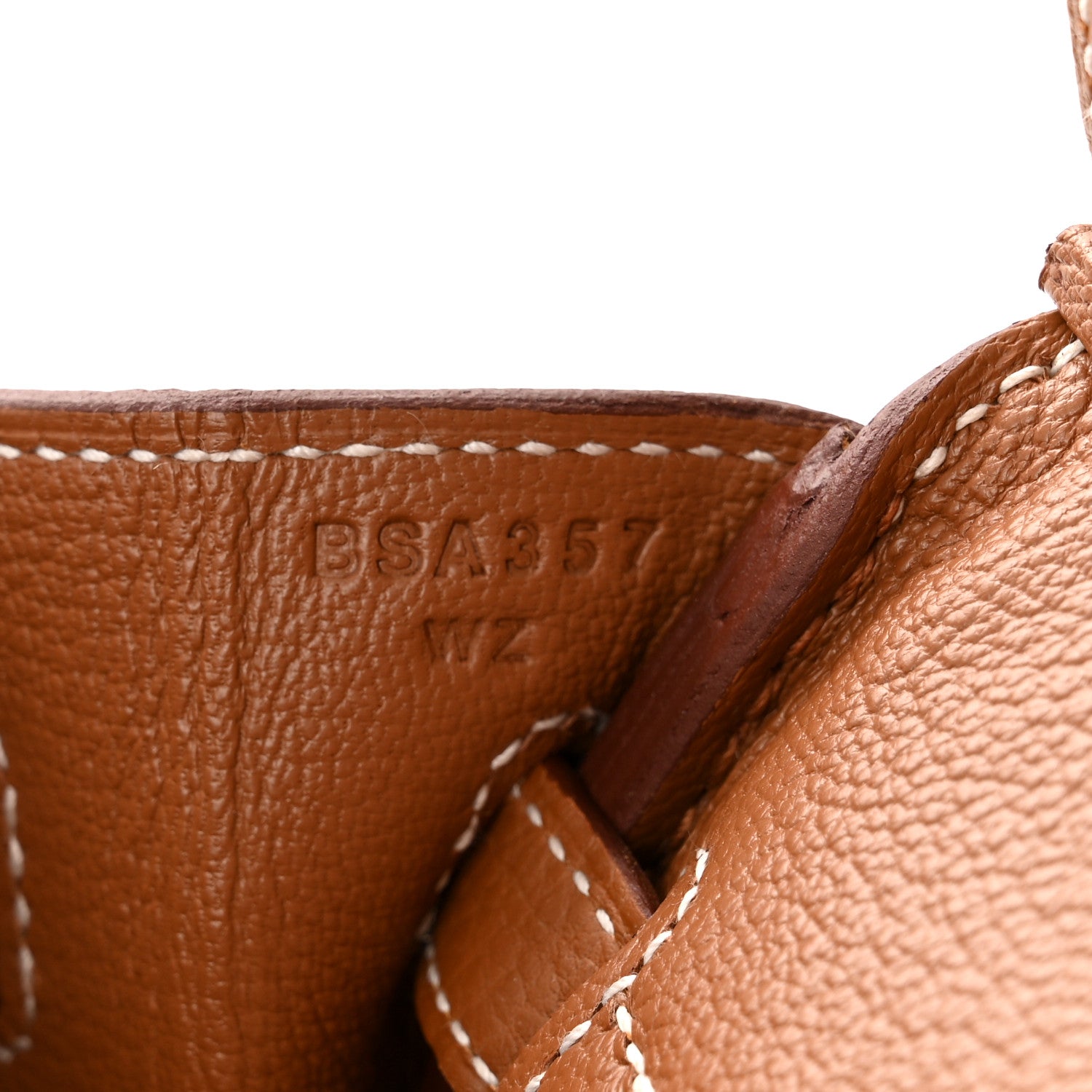 Hermes Togo Birkin 25 Gold 6 of 10