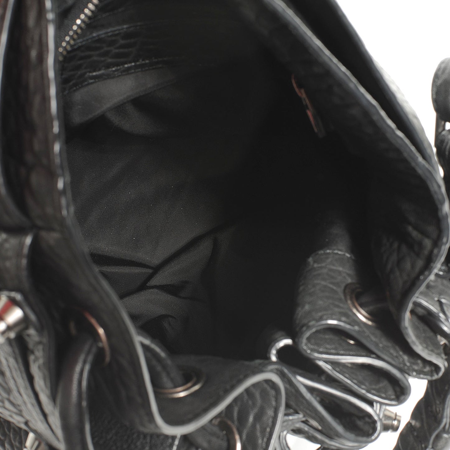 Leather Diego Bucket Bag Black