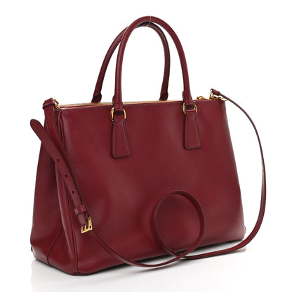 Prada Saffiano Lux Medium Tote Cerise 3 of 13