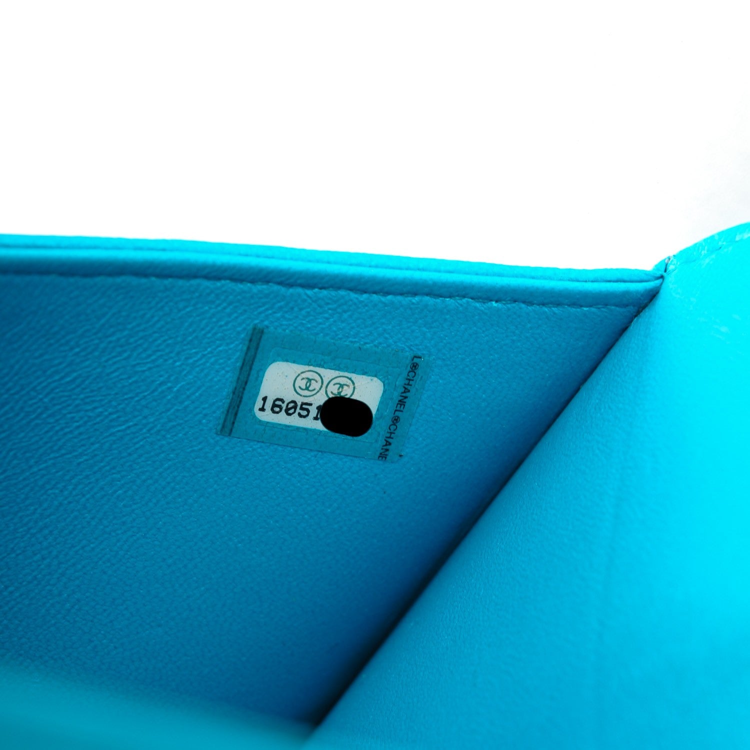 Chanel Lambskin Camellia Embossed iPad Case Turquoise 7 of 8