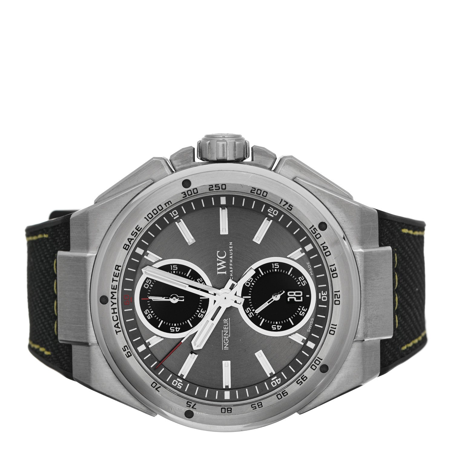 IWC Stainless Steel Fabric 45mm Ingenieur Chronograph Automatic Watch Grey IW378507 2 of 5